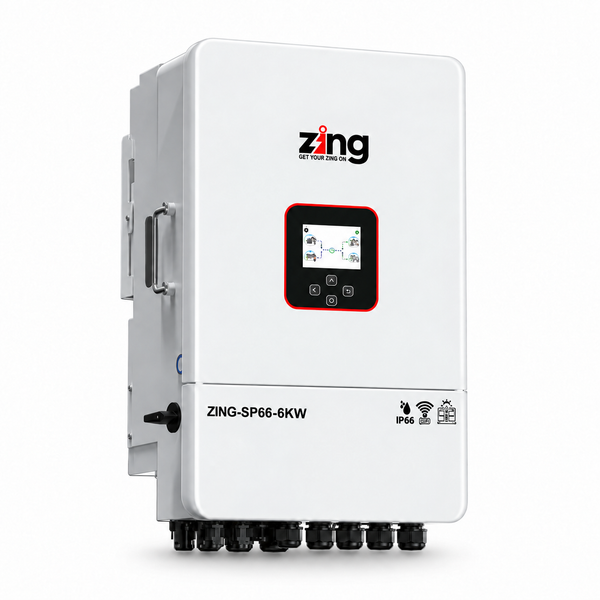 Zing 6KW IP66 Single Phase Hybrid Inverter